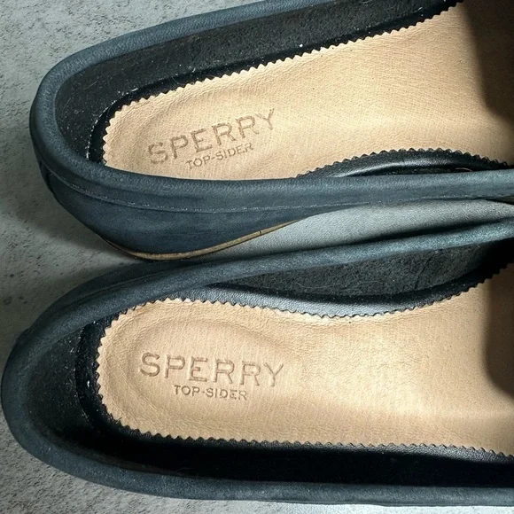 Sperry Saybrook Black Pony Hair Slip-On Loafers – Women’s 7.5 - Picture 3 of 6